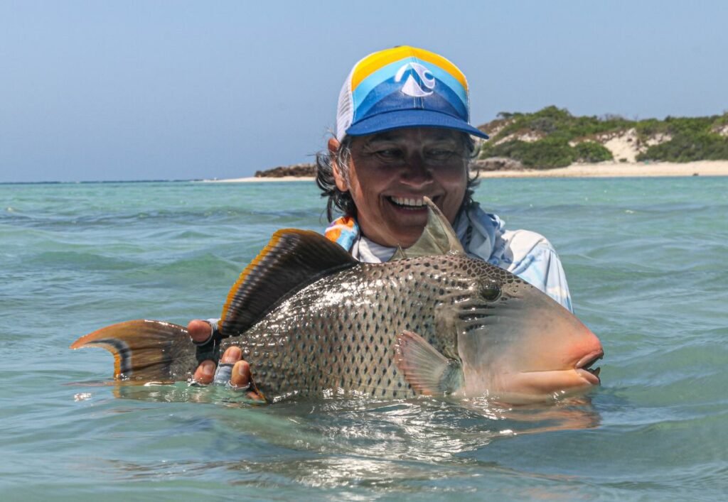 Lovely trigger caught by one of the anglers