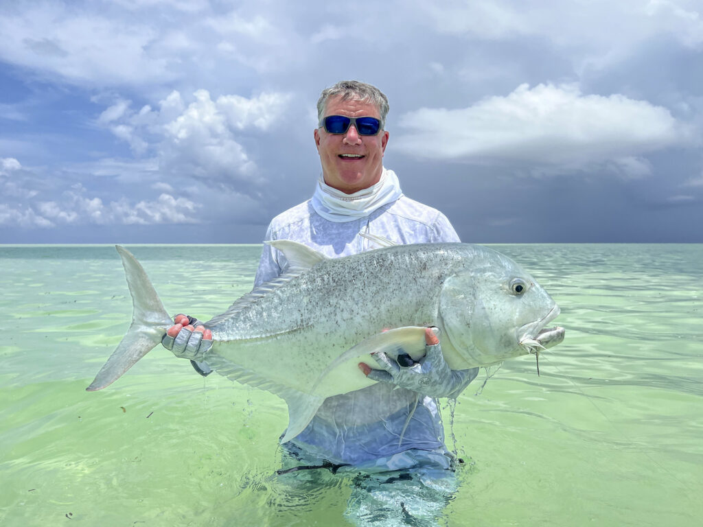 Angler at Alphonse with a GT