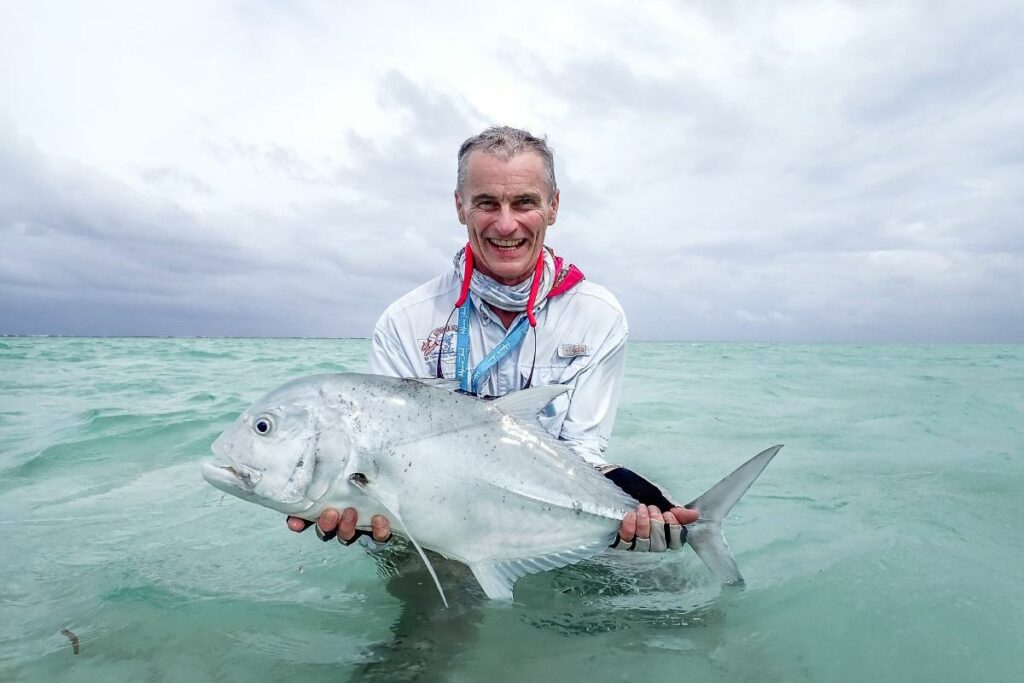 Angler with his catch - one of over 30 catches