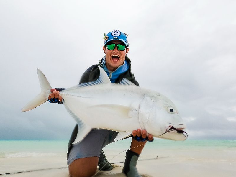 Humpbacks where around when this angler caught this fish
