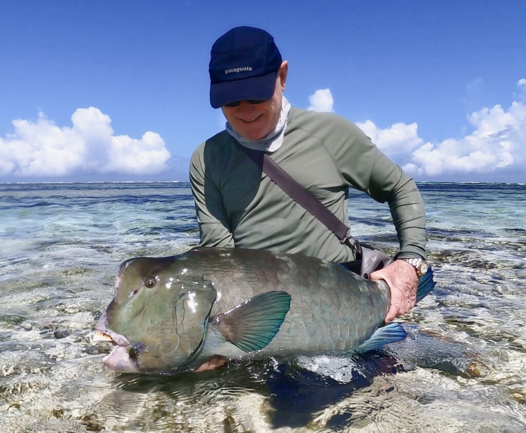 Angler with his catch after joining us