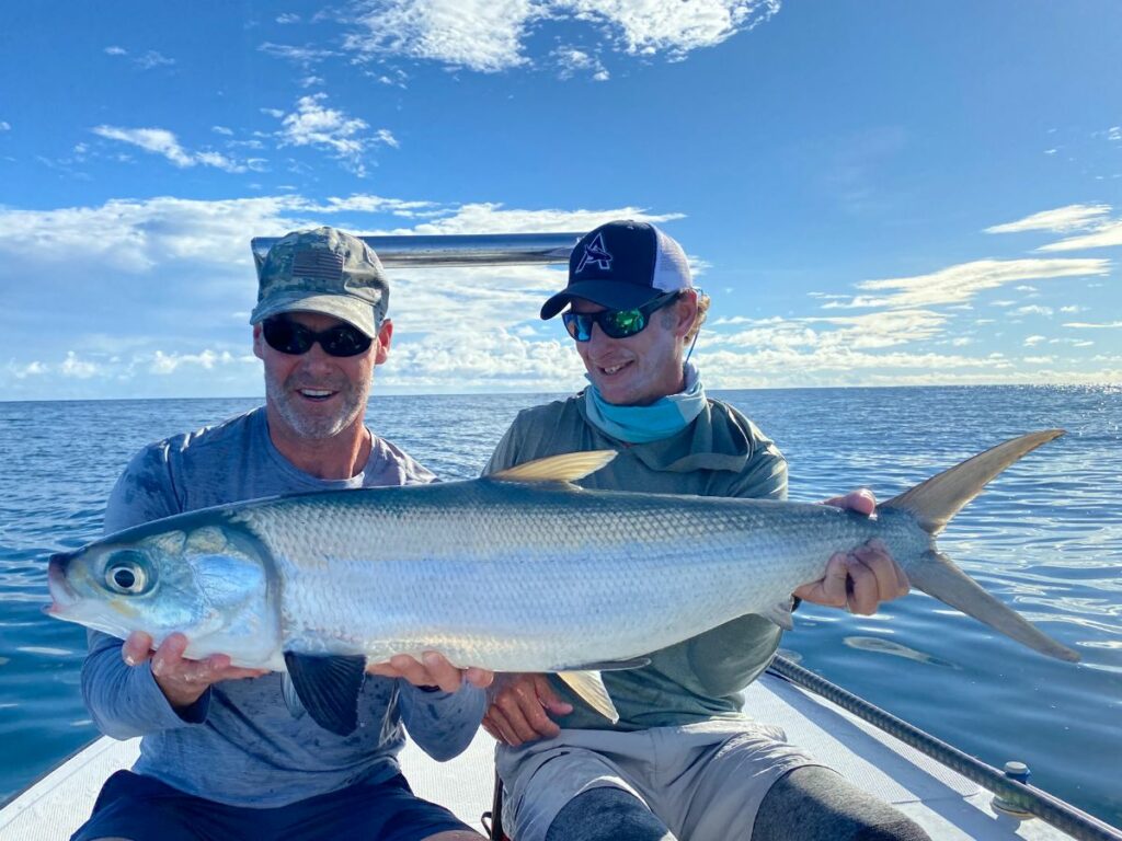 Milkfish caught on fly
