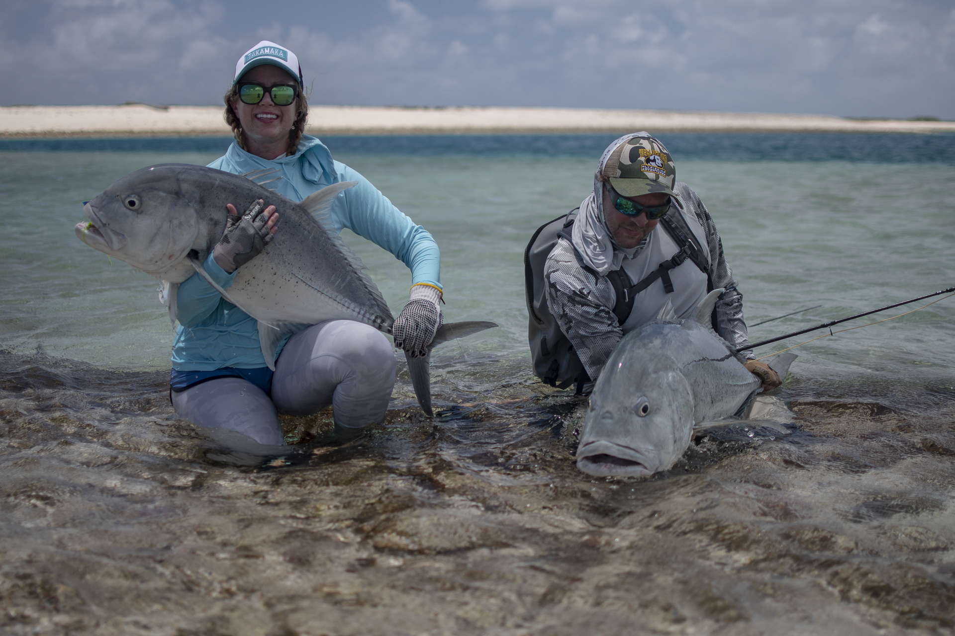 Anglers each with a GT