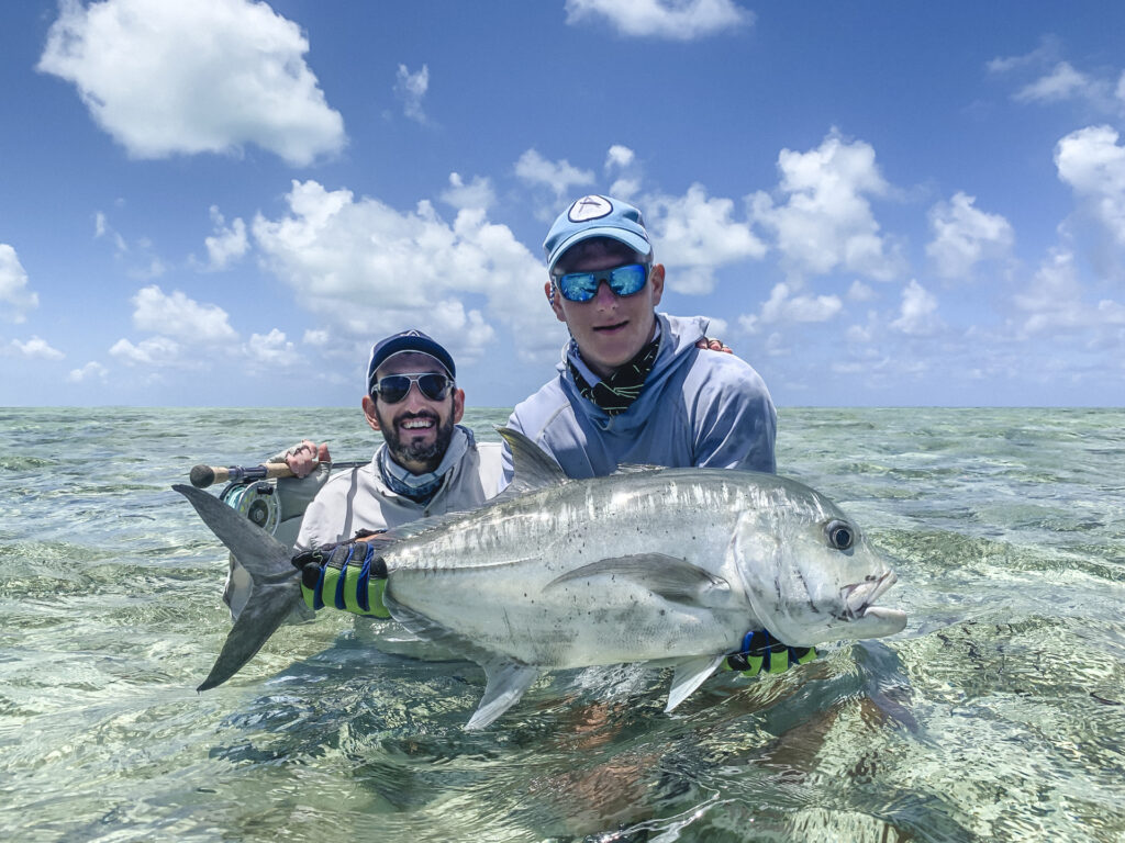 Anglers with their GT catch