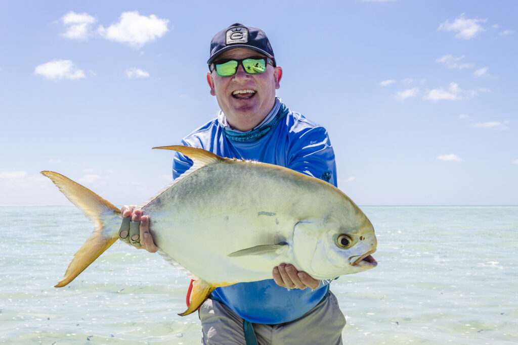 Angler with an Indo-Pacific permit