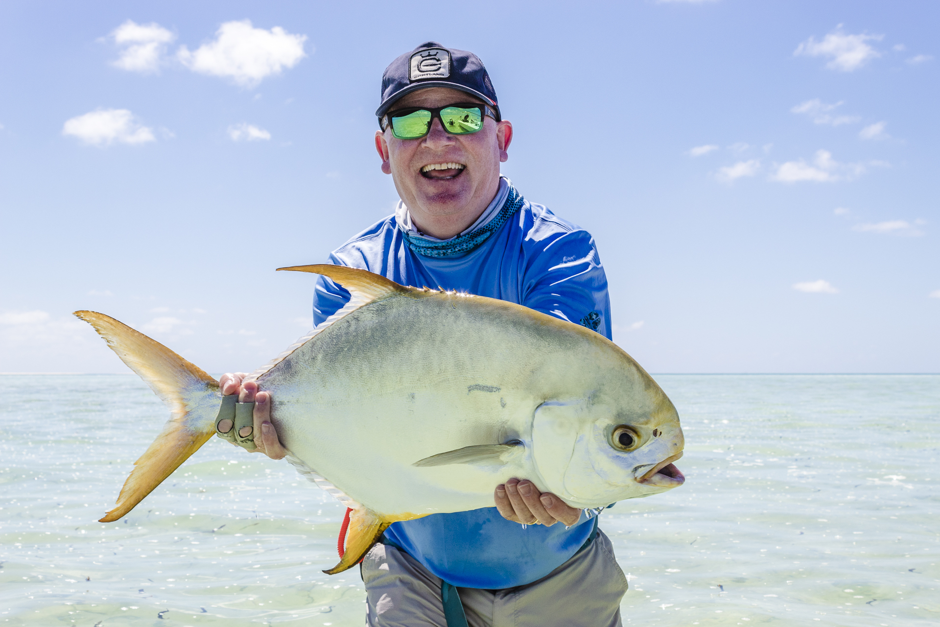 Angler with an Indo-Pacific permit