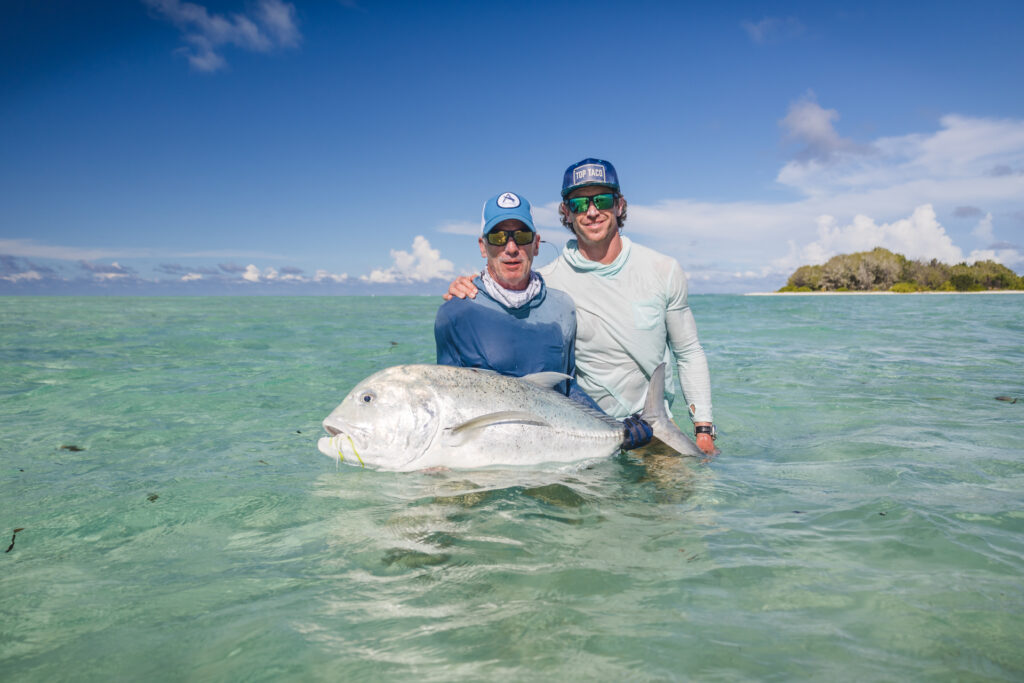 Fisherman with a GT which is whopping big