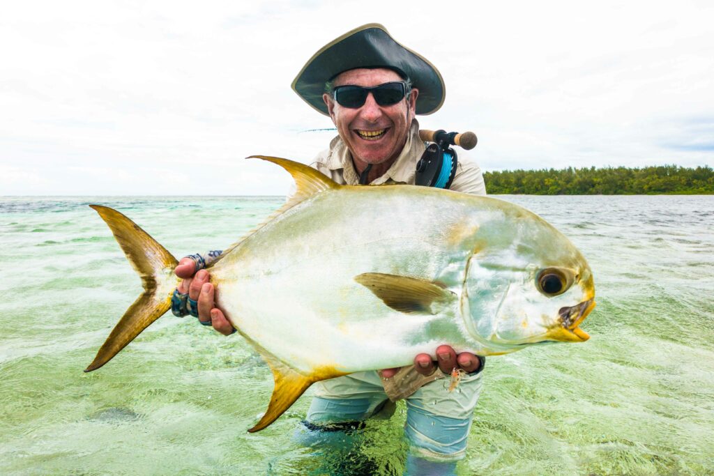 At the best fishing spot - landing a permit