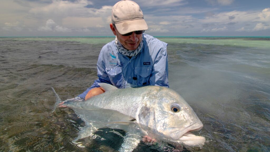 During the week first milkfish was landed an angler landed a GT