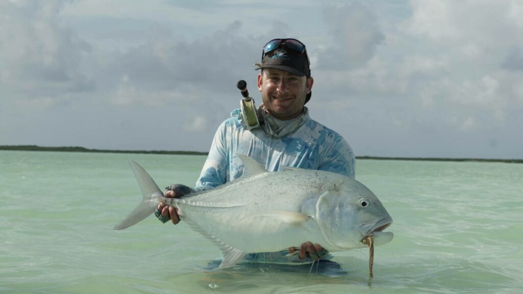 New saltwater angler landed a GT