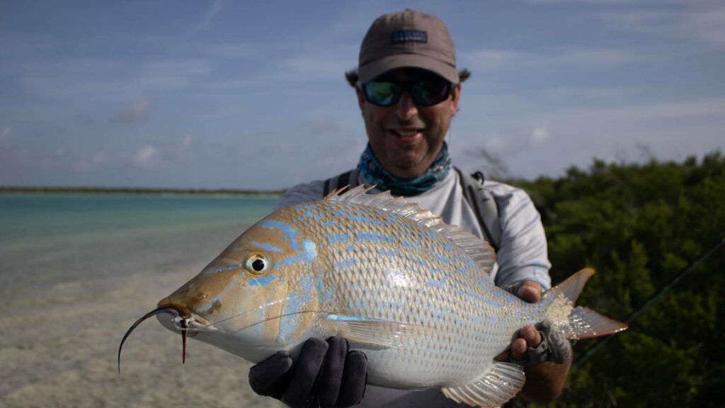 Even with testing weather this angler made a catch
