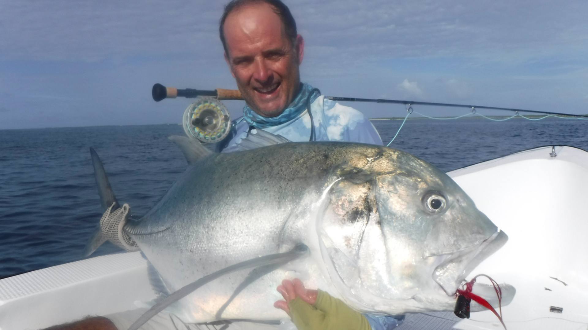 Angler catched a GT