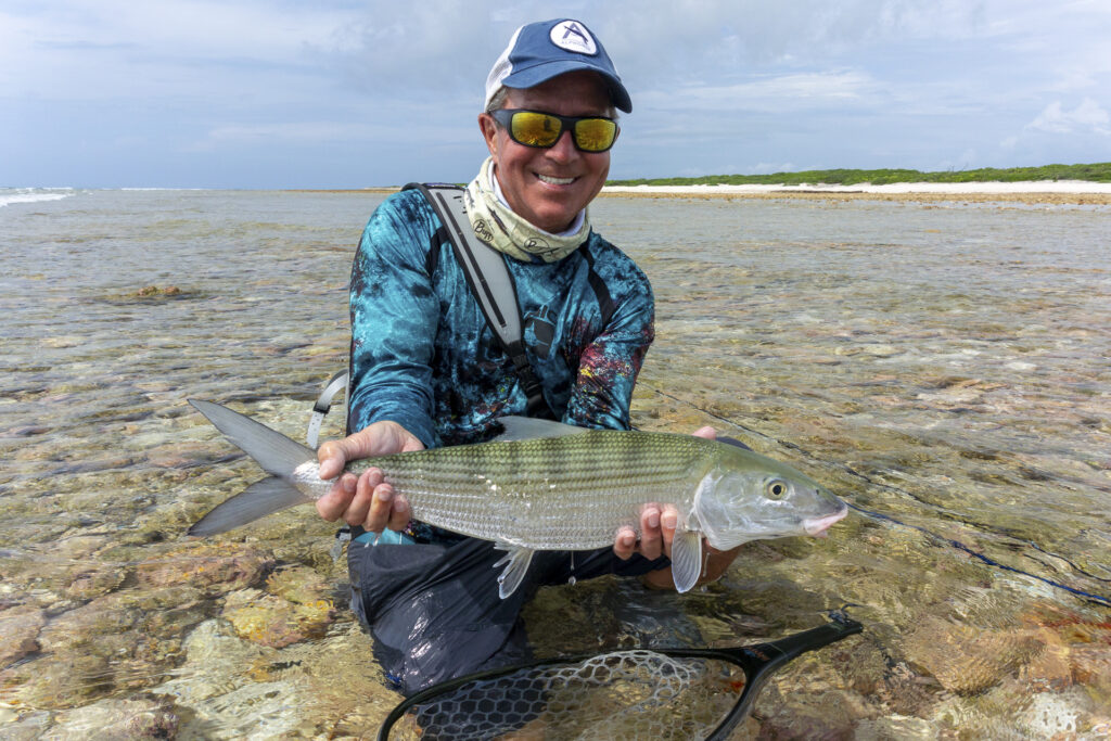 One of the handful of bonefish landed at Farquhar Atoll