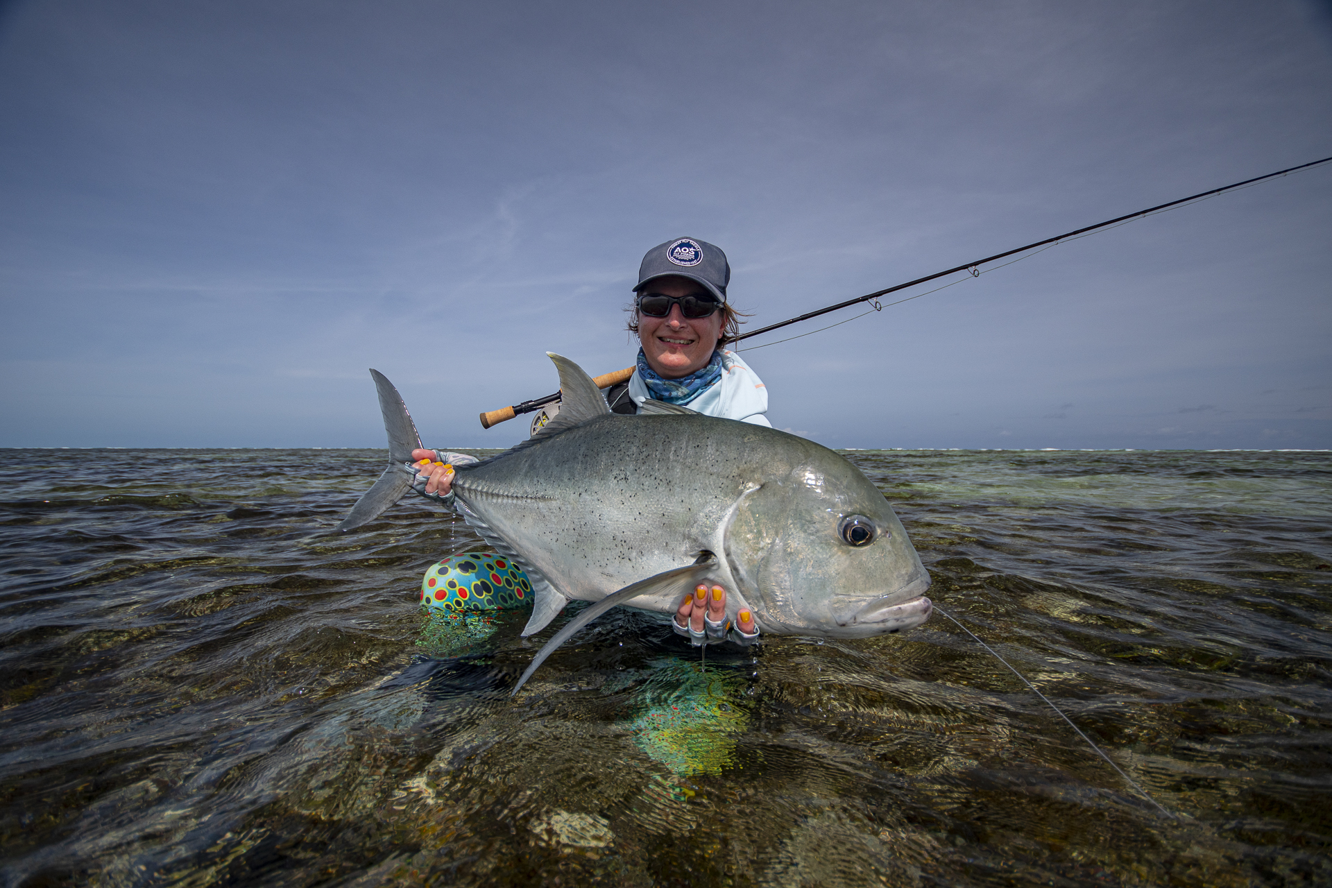 Large GT landed at Farquhar Atoll