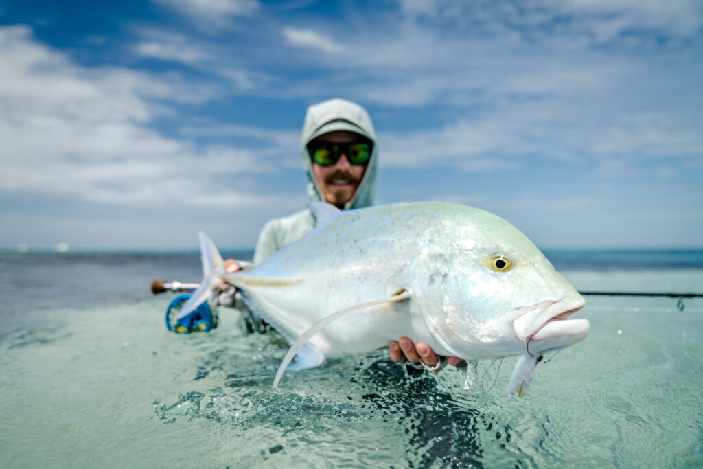 Jasper Pääkkönen with Bluefin Trevally