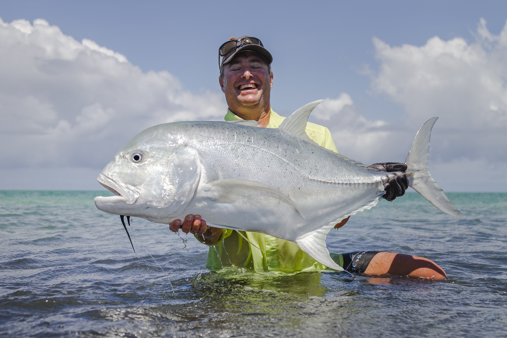 Exceptional fishing with a GT landed