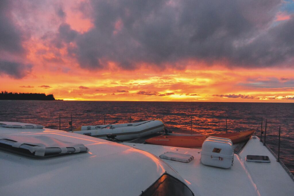Liveaboard and enjoy the sunset