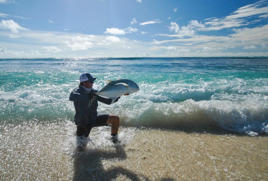 Angler with his catch