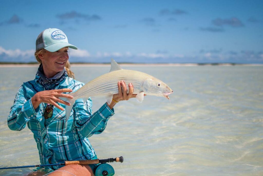 Bonefish on the fly at Alphonse Island