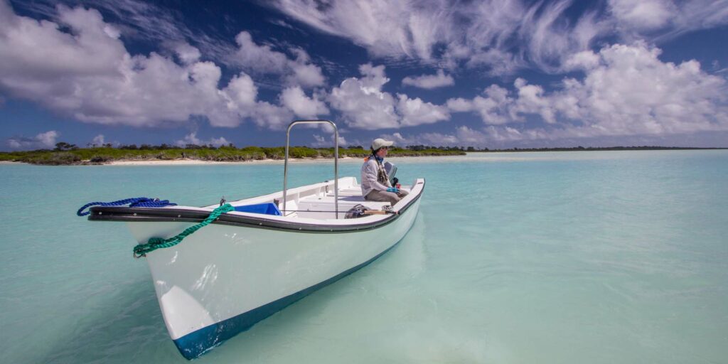 High adventure sport fishing in action