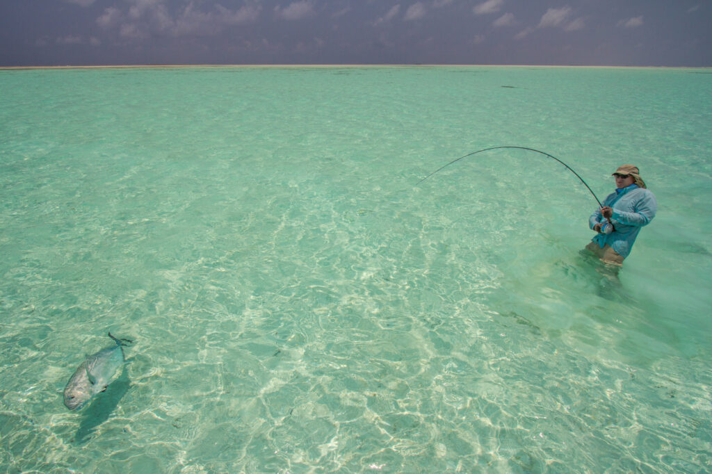 Chad's fishing adventure on Cosmoledo Atoll