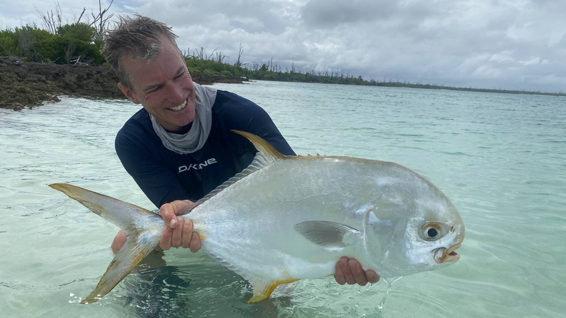 Permit Fish Caught in Seychelles