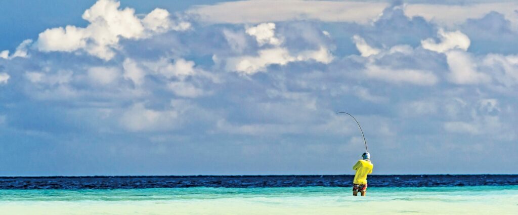 Shilton Reels on the flats at Astove